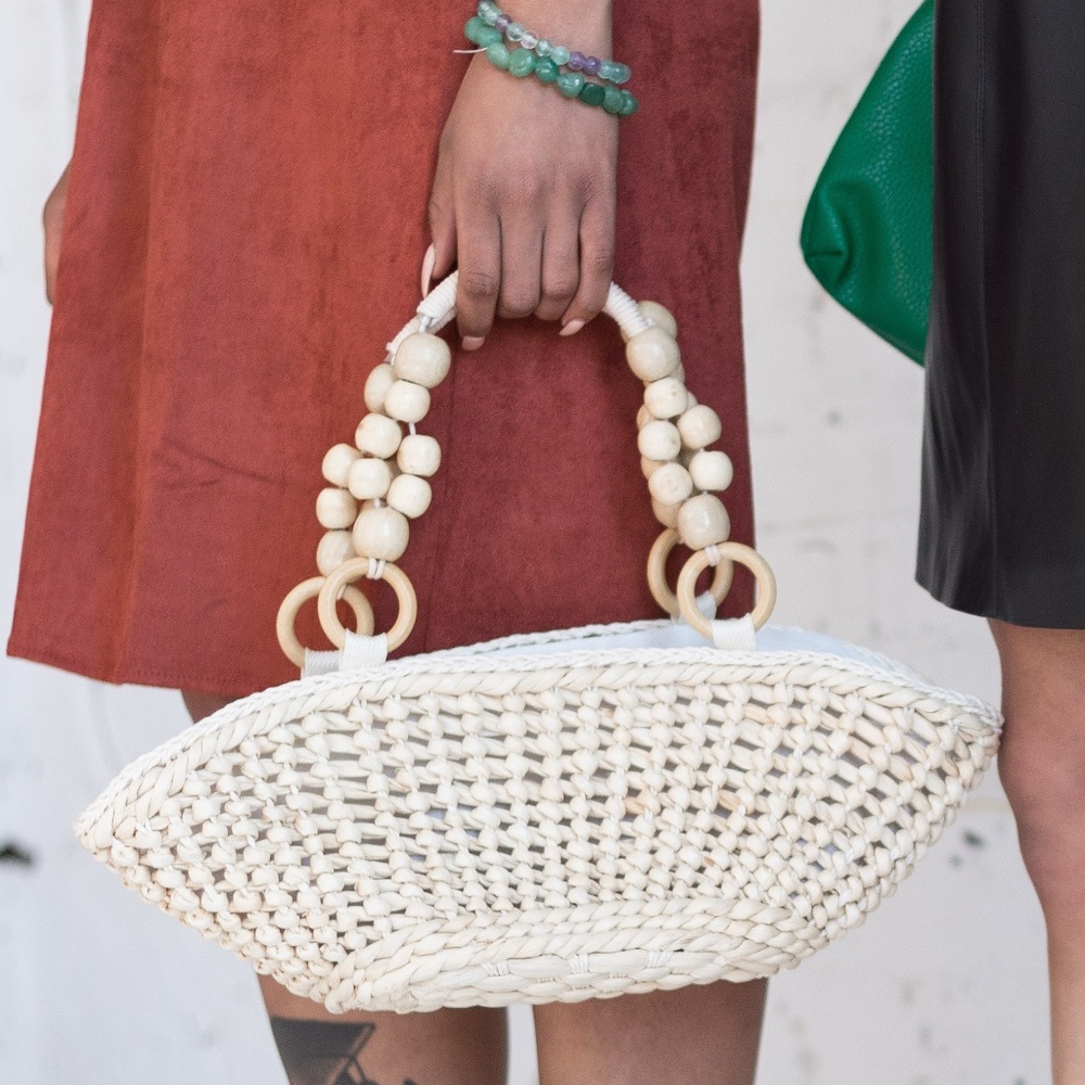 Straw Beaded Bag